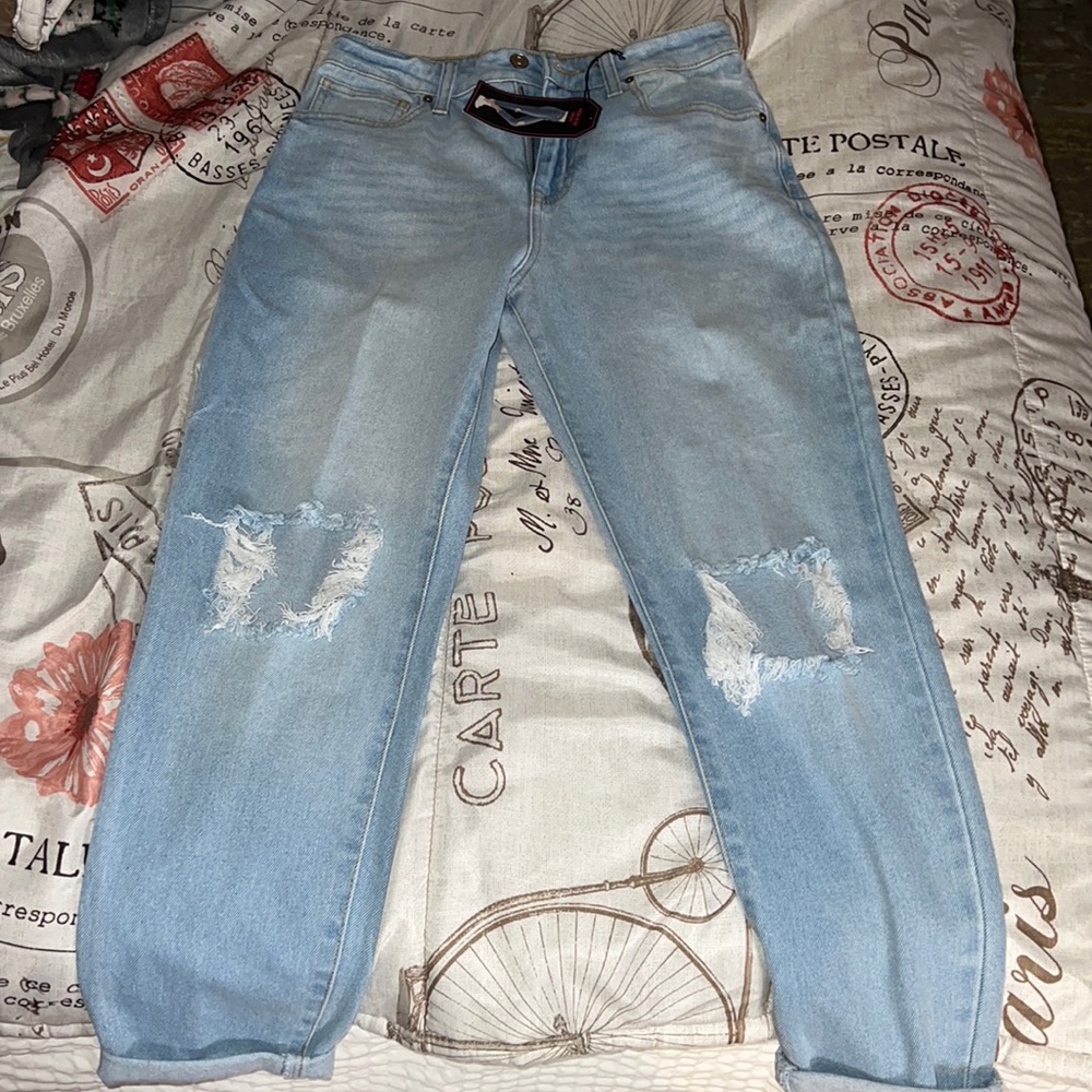 High rise mom jeans